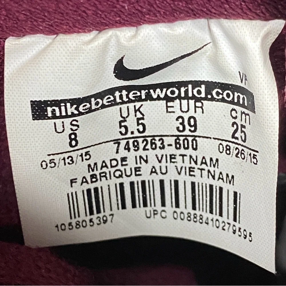 Nike Air Force 1 Low ‘07 Suede “Deep Garnet” 749263-600 Size 8 - Picture 17 of 17